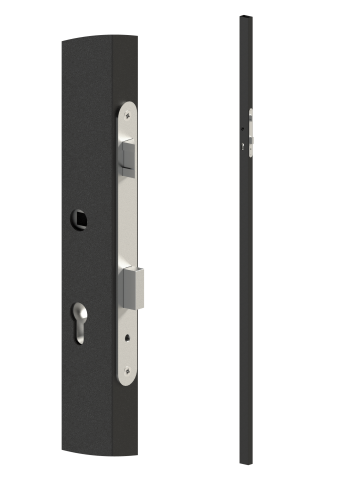 Profil 50x30x1,5 mm H-2000 mm se zámkem, vhodný pro rám branky, bez povrchové úpravy, zámek nemá predlisovaný profil pro zápust